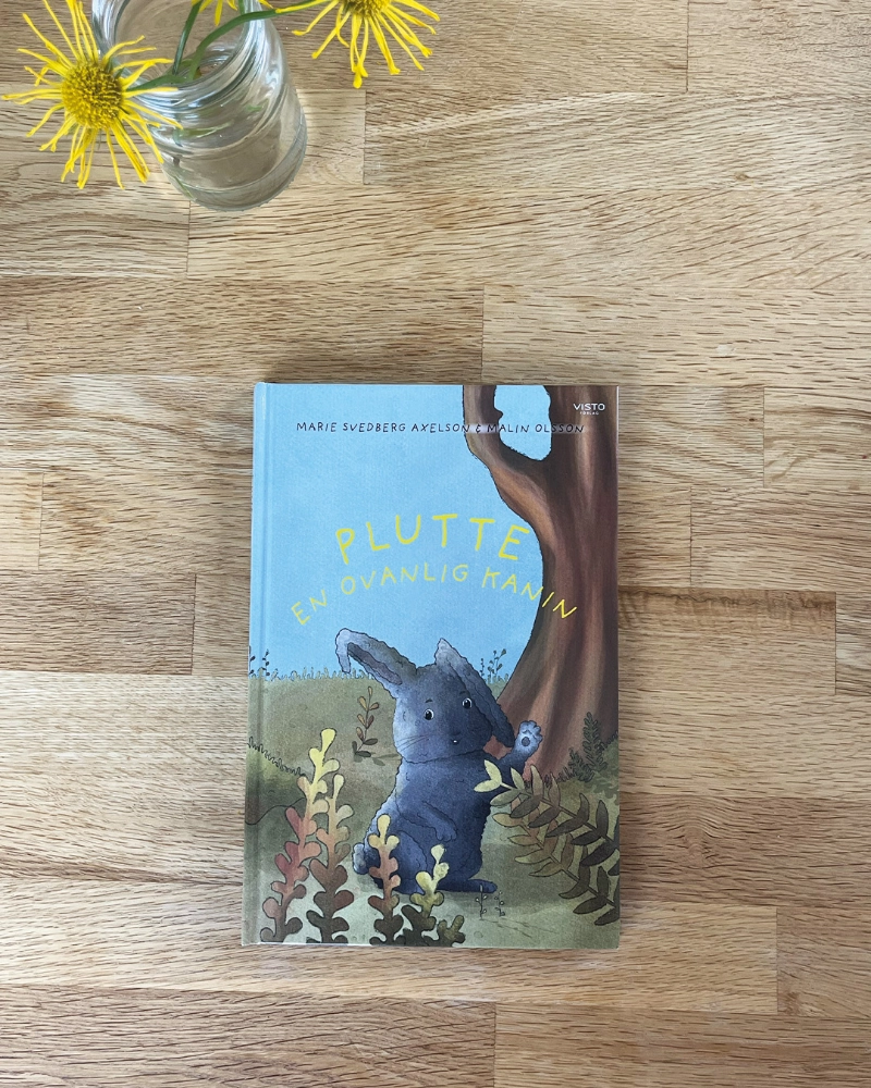 Ilustrationer av malin olsson, malins penna, till boken plutte, en ovanlig kanin