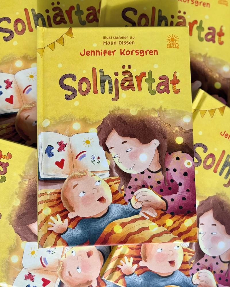 Ilustrationer av Malin Olsson, malins penna, till boken Solhjärtat